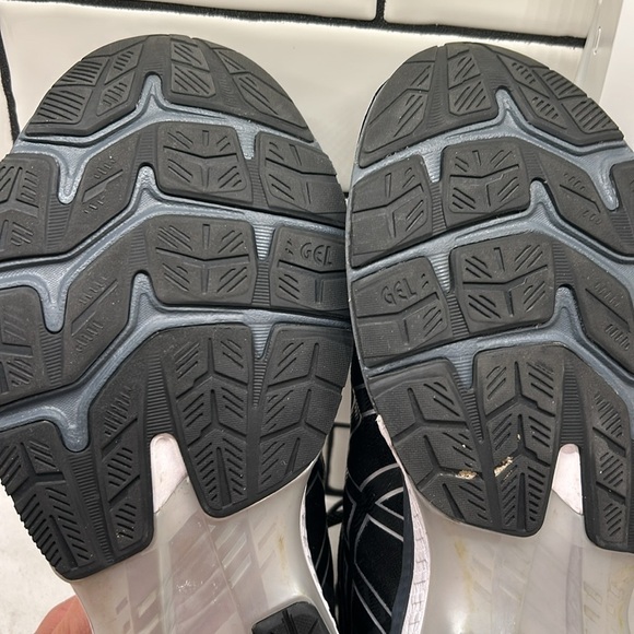 ASICS GEL KAYANO 27 MENS SNEAKERS 13 Extra Wide Black Silver - Picture 10 of 16